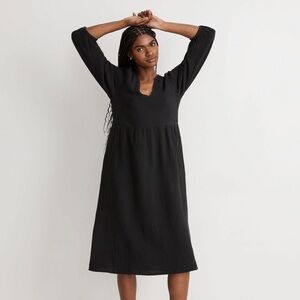 Madewell Lightspun V-Neck Midi Dress
